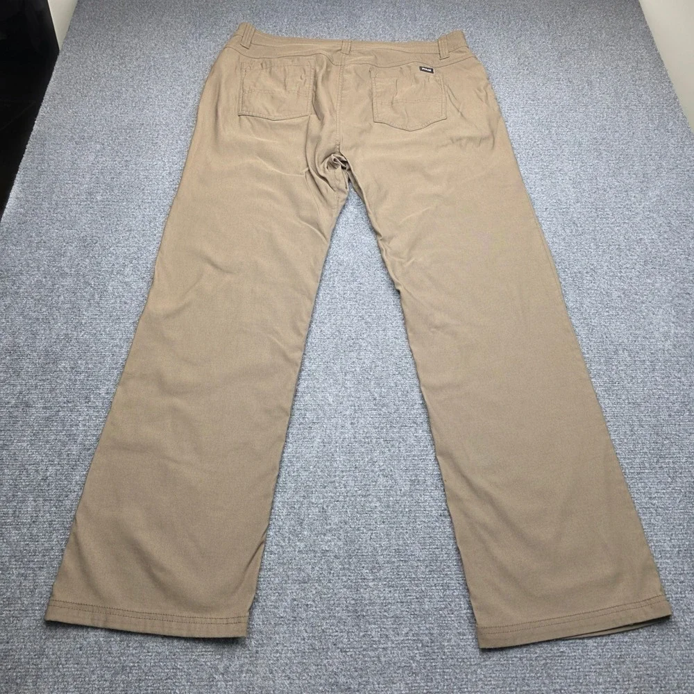 Prana Zion Standard Fit Pants Mens 38x32 Brown Recycled Nylon Stretch Hiking